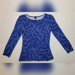 Ann Taylor Women's Blouse Long Sleeve XS Blue